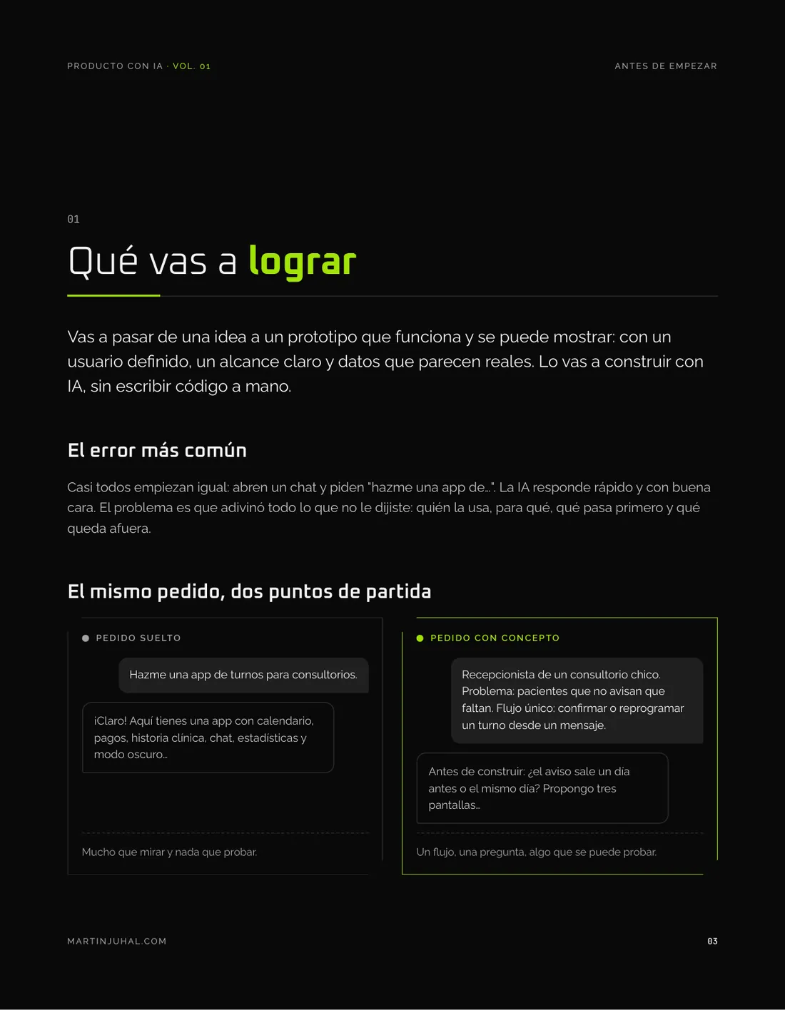 Qué vas a lograr