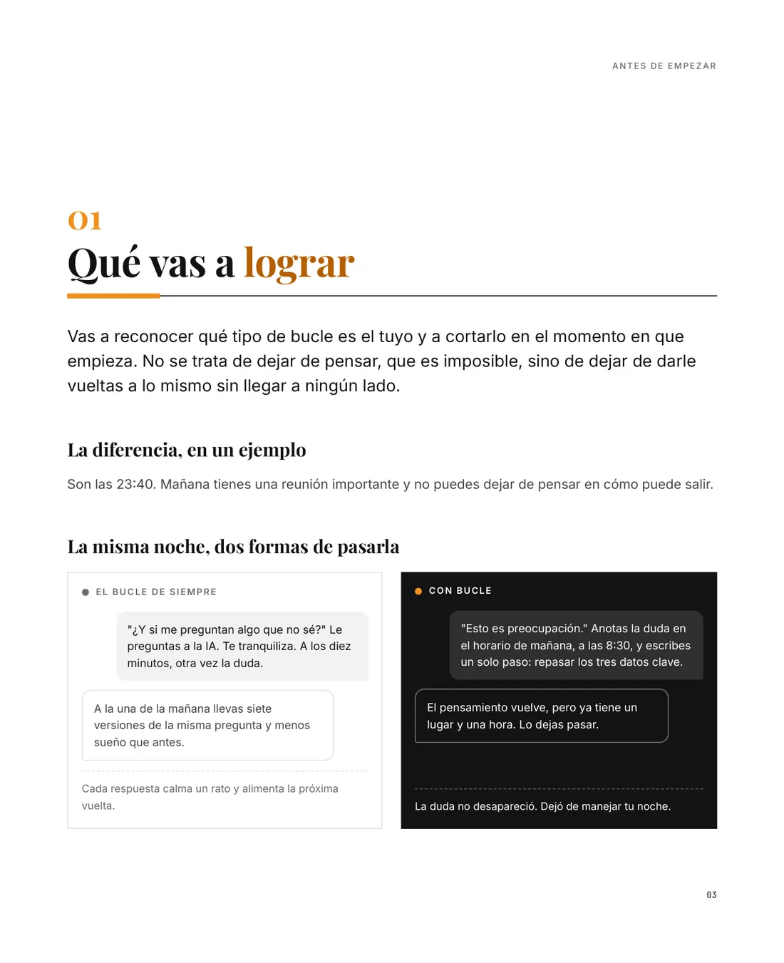 Qué vas a lograr