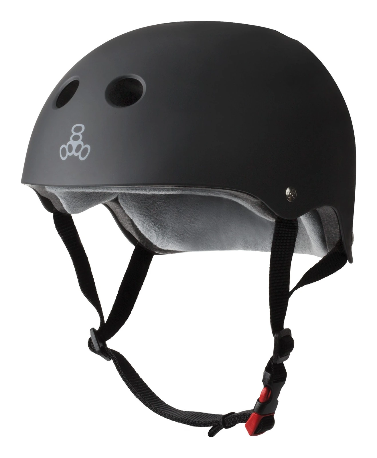 Triple Eight Certified Sweatsaver helmet in matte black