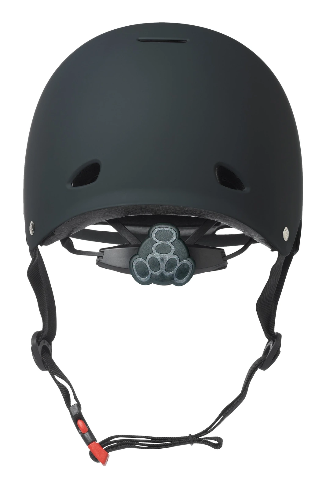 Triple Eight Gotham MIPS helmet in matte black, back view