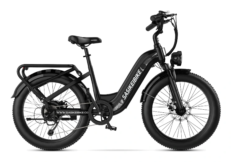 SASIKEIBIKE C6 step-thru electric bike, side view